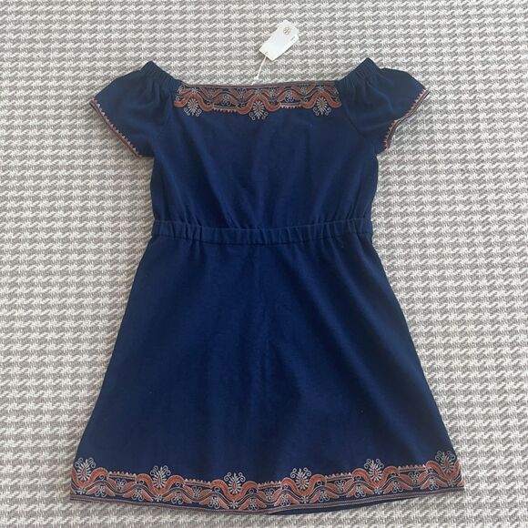 Tory Burch Nell Blue Embroidered Dress Large - Picture 12 of 12
